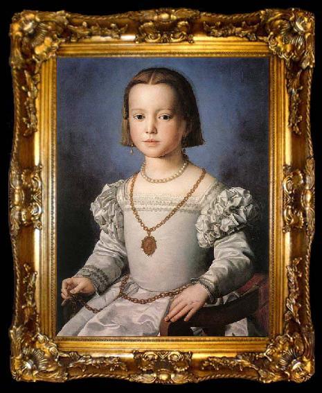 framed  BRONZINO, Agnolo The Illegitimate Daughter of Cosimo I de